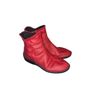 Arcopedico L19 Women's Cherry Red Supporting Ankle Boots 4281 size 41 (10.5)